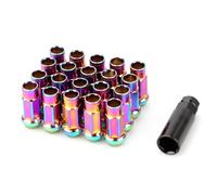 Boulons Roue Compatible Avec KIA Pour 300E 2017-2019 Pour Cadenza 2009-2019 Pour K2 2011-2019 Écrous Roue Colorés En Fer Boulons M12x1.5(Neo chrome)