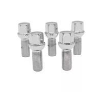 Boulons Roue Voiture Kit Compatible Avec VW Pour Passat B7 Pour CC Pour Boulons Écrous Roue Accessoires Remplacement Référence Constructeur 431601139A(Chrome,5PCS)