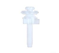 Boulons Siège Toilette Inférieur avec Joint 32mm | Plastique pour robuste, résistance humidité, durée de vie longue, installation pour facile, couleur blanche(28mm)