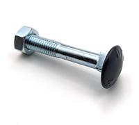 Boulons tête ronde collet carré TRCC 8x50 mm RAL 7016 gris anthracite zingué par 25