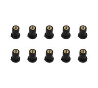 Boulons Vis 10Pièces Pare-brise De Moto Pare-brise Puits Écrou Vis Kit M4 M5 M6 Pare-brise Carénage Boulons De Montage(M4)