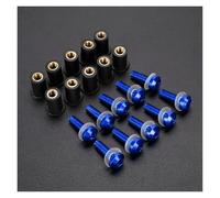 Boulons Vis Pour MT09 MT-07 YZF R1 R6 R3 R25 FZ16 Fz1 FZ8 FZ6 MT03 Pour Xmax 530 500 10Pièces M5 Pare-brise Boulons De Pare-brise Kit De Vis(BLEU)
