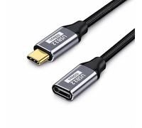 Boulton Câble d'extension USB C 1 m - 100 W 4K @ 60 Hz 3.2 - Câble d'extension USB C mâle vers femelle - Compatible avec ordinateurs, smartphones et plus - 1 m - 1 unité