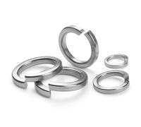 BOUMVID 100 Pièces M4 Rondelle Autobloquante Rondelles Ressort Inox, Rondelles de Sécurité Fendues en Acier Inoxydable 304, Rondelle de Blocage Grower Frein Ressort, pour Vis Boulon Ecrou,