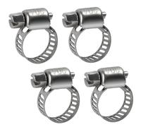 BOUMVID 4 Pièces Collier de Serrage Tuyau, Réglable 6-12 mm Colliers de Serrages 304 Inox, Collier Métallique Serrage, pour CHome Gaz, Famille Tuyau D'eau, Câble, Durite, Robinet
