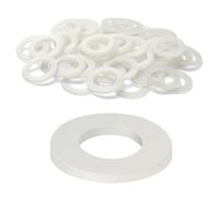BOUMVID Rondelle Plastique M4 x 10 mm, 100 pièces Rondelles Plastique de Petit Diamètre Extérieur, Rondelles Plates en Nylon, Entretoise Rondelle pour Machines Appareils Plombiers électriques