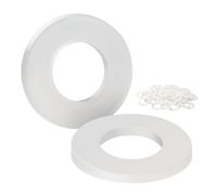 BOUMVID Rondelle Plastique M6 x 12 mm, 50 pièces Rondelles Plastique de Petit Diamètre Extérieur, Rondelles Plates en Nylon, Entretoise Rondelle pour Machines Appareils Plombiers électriques
