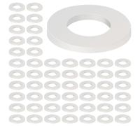 BOUMVID Rondelle Plastique M8 x 16 mm, 50 pièces Rondelles Plastique de Petit Diamètre Extérieur, Rondelles Plates en Nylon, Entretoise Rondelle pour Machines Appareils Plombiers électriques