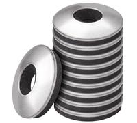 BOUMVID Rondelles d'étanchéité EPDM en Acier Inoxydable M10 x 25 mm, 10 Pièces Rondelle Neoprene, Rondelles Metal avec Joint Caoutchouc, Rondelle pour Tole Ondulée pour vis Autotaraudeuses