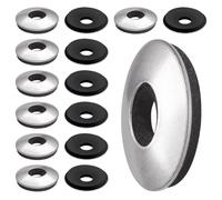 BOUMVID Rondelles d'étanchéité EPDM en Acier Inoxydable M6.3 x 16 mm, 15 Pièces Rondelle Neoprene, Rondelles Metal avec Joint Caoutchouc, Rondelle pour Tole Ondulée pour vis Autotaraudeuses