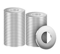 BOUMVID Rondelles Inox M5 x 15mm, 200 Pièces Rondelle Metal, Rondelles Plates en 304 Acier Inoxydable Plate Penny Rondelles pour Vis et écrous DIN9021 / ISO7093