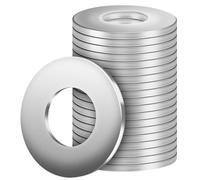 BOUMVID Rondelles Inox M8 x 30mm, 20 Pièces Rondelle Metal, Rondelles Plates en 304 Acier Inoxydable Plate Penny Rondelles pour Vis et écrous DIN9021 / ISO7093