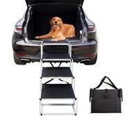 Bounabay Rampes pour chien de grande taille, chargable jusqu'à 85 kg, escalier pour chien avec plaques de renfort, rampes de voiture pour chien, légère, utilisable pour tous les véhicules (classique)