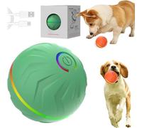 Bounce Ball,Interactive Vibrating Dog Balls,Automatic Rolling Smart Jumping Dogs Toy,4-Hour Playtime,USB Rechargeable,Durable & Safe Material,Relieves Boredom & Anxiety (Green)