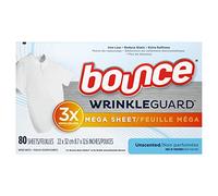 Bounce Bounce Lot de 80 feuilles anti-rides pour sèche-linge, adoucissant et anti-plis, non parfumées, 80 pièces