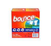 Bounce Lot de 2 boîtes de feuilles de séchage pour extérieur, 320 feuilles au total