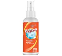 Bounce Spray antistatique, 3 en 1 antistatique et libération instantanée des rides, éliminateur d'odeurs et rafraîchisseur de tissu, spray de voyage au toucher rapide (85 g, lot de 1)