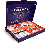 bounce24 Sweet Box Kinder Set No.1 - Boîte de bonbons 42 pièces avec un mix de chocolats Kinder, boîte gourmande pour anniversaire et fête, boîte cadeau pour enfants et adolescents