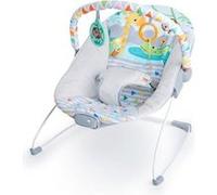 Bouncer vibrant bébé Safari Fun BRIGHT STARTS 3 points 2 jouets gris Gris G