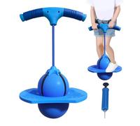 Bouncing Ball with Handle - Safe Portable Fun Jumpers with Handle and Pump - Children Jumpings Ball,for Outdoor Indoor Party Birthday Gym Training Playground Park Gyms