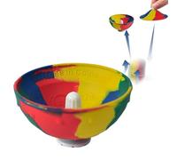 Bouncing Bowl Fingertip Toy - Soft Rubber 5,5 x 3,5 cm | Fidget Ball Bouncing Sensory Toy | Outdoor Play Camouflage Boùncing Bowl For Boys Kids Girls Whole Family Amused For Hours