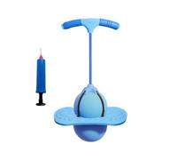 Bouncy Ball - 80x38cm Rubber | Balance Jumping Ball With Inflator | Jumping Balance Exercise Toy | Kids Adult Training Bounce Toy Adjustable Handle 130cm Heavy Duty 290kg For Indoor Outdoor Use