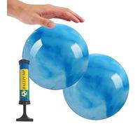 Bouncy Balls for Kids - PVC 22cm 9 Inch Inflatable Cloud Party Bälls 2 Pcs Set | Big Ɓouncy Baĺls Før Kiďs with Hand Pump, Outdoor Playground Exercise Fitness School, Birthday Gift Toys | Óutdoor Pla