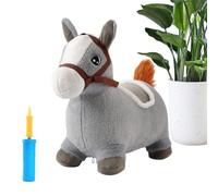 Bouncy Horse - Jouet rebondissant pour enfants - Jouet gonflable en peluche rebondissante - Jouet pour enfants de 2 à 5 ans - Pour les activités intérieures et d'entraînement dans le F