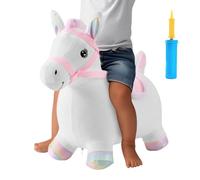 Bouncy Horse - Jouet rebondissant pour enfants - Jouet gonflable en peluche rebondissante - Jouet pour enfants de 2 à 5 ans - Pour les activités intérieures et d'entraînement dans le F