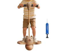 Bouncy Jumper - Anneau de maintien ergonomique intégré, coque robuste résistante aux perforations, outil de coordination des exercices en intérieur, corps en PVC gonflable robuste | Ballon de fitness