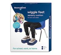 Bouncyband Pieds Mobiles, facilitent silencieusement Les mouvements pour Aider à améliorer la Concentration, 30,5 x 22,9 x 6,3 cm, pour la Salle de Classe, Le Travail ou à la Maison, Bleu foncé, 1