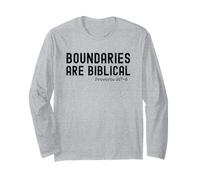 Boundaries are Biblique Proverbe 9:7-8 Déclaration chrétienne Manche Longue