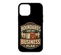 Boundaries are My Business Plan Humour limites Coque pour iPhone 12 Mini