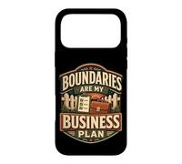 Boundaries are My Business Plan Humour limites Coque pour iPhone 17 Pro Max