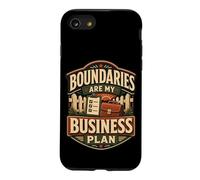 Boundaries are My Business Plan Humour limites Coque pour iPhone SE (2020) / 7/8