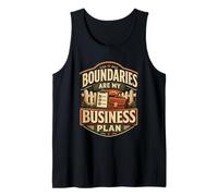 Boundaries are My Business Plan Humour limites Débardeur