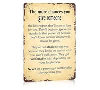 Boundaries Matter Plaque Sign Retro Wall-Art For Office 8x12 Inch