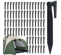 Boundary Wire Lawn Pegs, 100 PCS Canopy Ground Stakes, Lawn Tent Pegs, Lawns Mower Ground Spikes, Landscape Edging Stakes for Yard and Garden