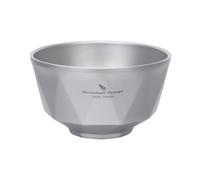 Boundless Voyage Bol en titane à double paroi pour le camping, la salle de gym, les dîners en plein air - Vaisselle portable empilable en métal (380 ml, 1 pièce)