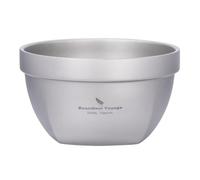 Boundless Voyage Bol en titane à double paroi Ti1161T - 500 ml - Pour la nourriture et le riz - Ultra léger - Portable - Vaisselle de camping - Bol en métal