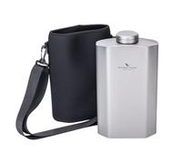 Boundless Voyage Bouteille d'eau en titane de 2500 ml - Grande capacité - Avec sac de transport noir - Pour le cyclisme, le camping