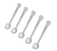 Boundless Voyage Ti1040t Lot de 5 cuillères à expresso en titane pour dessert, thé, sucre et confiture - Passe au lave-vaisselle