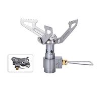 Boundless Voyage Ti9009O Réchaud à gaz pliable en titane ultraléger pour pique-nique, randonnée, trekking