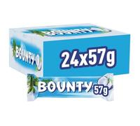 BOUNTY - Barres Chocolat au Lait & Noix de Coco - Grand format - 24 x 57g