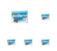 BOUNTY - Barres chocolat et noix de coco - 5 sachets de 2 barres - 5 x 57g - 285g (Lot de 5)