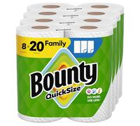 Bounty Lot de 8 rouleaux de papier essuie-tout Blanc