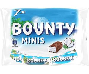 Bounty - Minis Barres Chocolat Et Noix De Coco - 7 Minis Barres - Paquet De 227 g