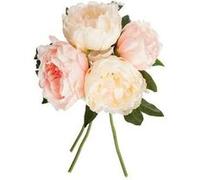 Atmosphera – Bouquet de 4 pivoines artificielles – Rose – H30 cm