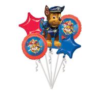 Bouquet 5 ballons aluminium Pat' Patrouille