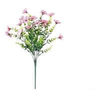 Bouquet Artificiel 7 Branches Marguerite Avec Eucalyptus Résistant UV | Fleurs en fausse soie réalistes Utilisation polyvalente pour intérieur extérieur Taille 35 x 19 cm